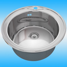 Мойка врезная ZorG INOX ZR 510/205 510x205 круглая