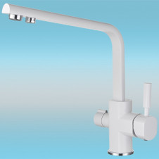 Смеситель для кухни KAISER Decor 40144-10 боковой под фильтр, белый