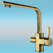 Смеситель для кухни KAISER Decor 40144-3 боковой под фильтр, бронза