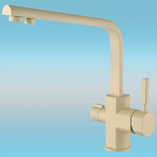 Смеситель для кухни KAISER Decor 40144-6 боковой под фильтр,песочно-желтый
