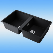 Кухонная мойка подстольная OMOIKIRI KITAGAWA 83-2-U GB гранит 836х488х200 графит