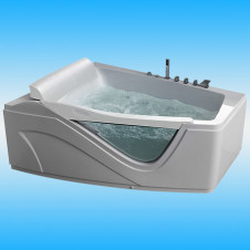 Ванна акриловая GEMY G9056 B L 1700х1300х750 с каркасом, асимметричная, левая