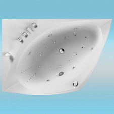 Ванна акриловая AQUATIKA АЛЬПИНА БАЗИК 1700х1100x600 левая, с каркасом