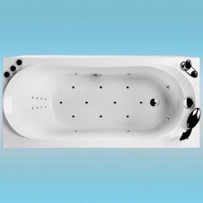Ванна акриловая AQUATIKA ЮНИОР 1500х700мм левая, с каркасом, без гидромассажа