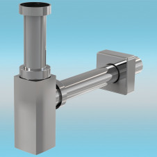 Сифон для раковины ALCAPLAST DESIGN A401 цельнометаллический, круглый
