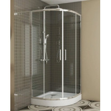 Душевое ограждение BRAVAT DROP 90x90x2000 прозрачное стекло, хром