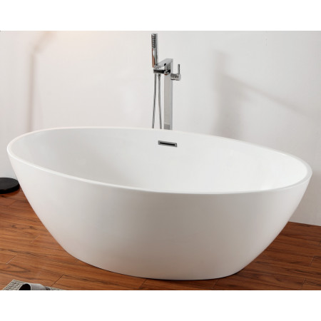 Ванна акриловая ABBER AB9249 1750х1000х580 с каркасом, овальная