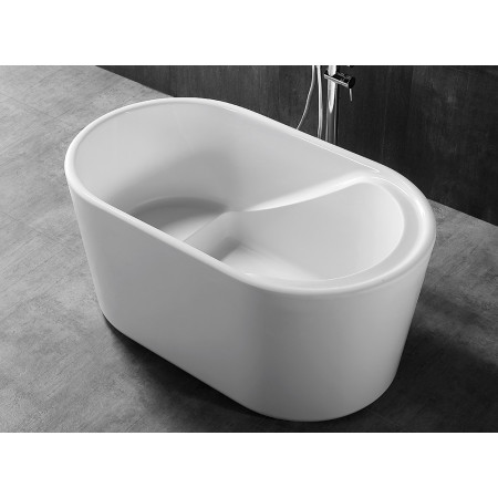 Ванна акриловая ABBER AB9277 1300х750х630 с каркасом, овальная