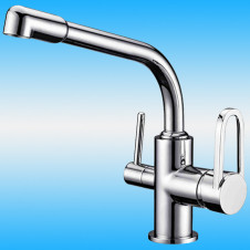 Смеситель для кухни ZorG Sanitary ZR 319 YF CLEAN WATER однорычажный, под фильтр, хром