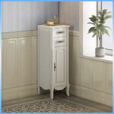 Полуколонна COMFORTY ВЕРСАЛЬ-40 напольная, 1 дверь, 2 ящика, слоновая кость 410х1225х410
