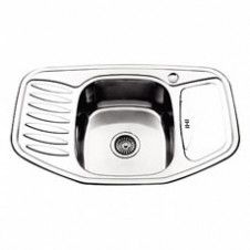 Мойка врезная LEDEME глянцевая L97851 с сифоном 780х510х180