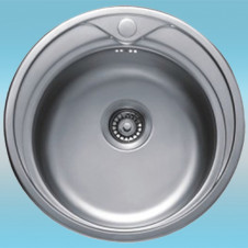 Мойка врезная FRAP матовая FS510T с сифоном 510х510х180