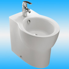 Биде напольное JACOB DELAFON OVE E1705 без крышки 550х360 белый
