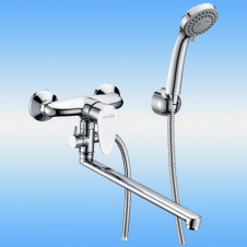 Смеситель для ванны WasserKraft Leine 3502L однорычажный, длинный плоский излив, хром