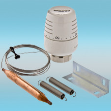Термоголовка VALTEC VT.5012.0.0 с выносным накладным датчиком (диапазон регулировки 20-60С) 2м.