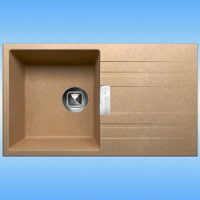 Кухонная мойка из кварца TOLERO LOFT TL-750 750x435x200, бежевый