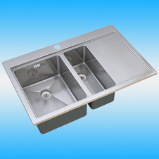 Мойка ZorG MASTER AXIS ZM R-7852-2-L 1.5 чаш+ крыло правое 780x520