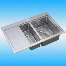 Мойка ZorG MASTER PINOS ZM R-7852-2-R 1.5 чаш+ крыло левое 780x520