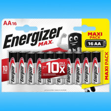 Элемент питания (батарейка) ENERGIZER MAX E91 BP16 AA Пальчиковая 16шт/6