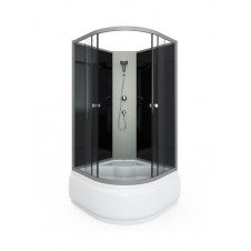 Душевая кабина STYLE S-02G 900x900х1950 высокий поддон, тонированное стекло, без крыши