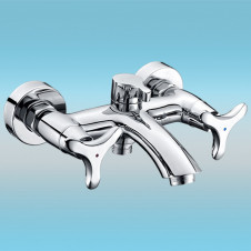 Смеситель для ванны KAISER Trio 57022 короткий излив, хром