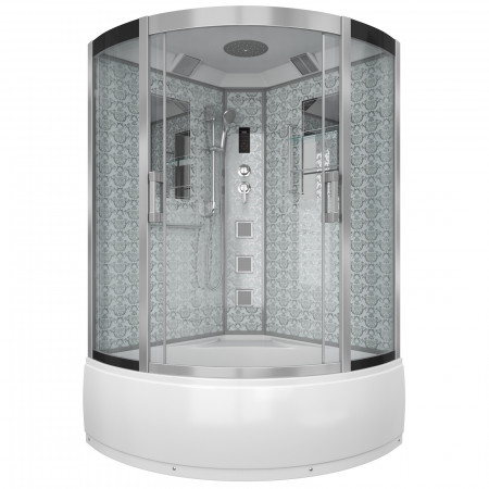 Душевая кабина NIAGARA LUX NG-7744W высокий поддон, прозрачные стекла 1200х1200х2150