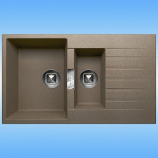 Кухонная мойка из кварца TOLERO LOFT TL-860 860x500x200, темно-бежевый