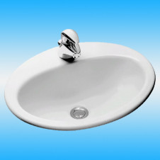 Раковина JACOB DELAFON OVALE DESSUS E1358-00 белый 500x415