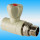 Кран радиаторный прямой PPR ø 25x3/4 серый