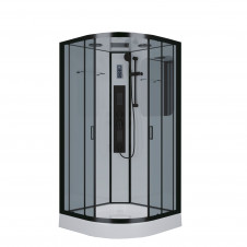 Душевая кабина NIAGARA PREMIUM NG-6901-01G BLACK низкий поддон, прозрачные стекла 900x900x2100