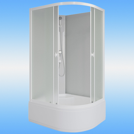 Душевая кабина NIAGARA P100/80/40LMTB левая, высокий поддон, матовые стекла, без крыши 1000x800x1950