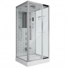 Душевая кабина NIAGARA LUX NG-7714W низкий поддон, прозрачные стекла 1000х900х2150