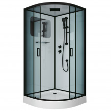 Душевая кабина NIAGARA PREMIUM NG-6901-01 BLACK низкий поддон, прозрачные стекла 900x900x2100