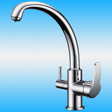 Смеситель для кухни ZorG Sanitary ZR 315 YF CLEAN WATER однорычажный, под фильтр, хром
