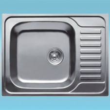 Мойка врезная FRAP матовая FS4858 с сифоном 480х580х180