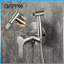 Смеситель гигиенический GAPPO G7299-30 однорычажный, настенный, сталь