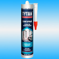 Герметик силиконовый TYTAN PROFESSIONAL санитарный 80 мл бесцветный