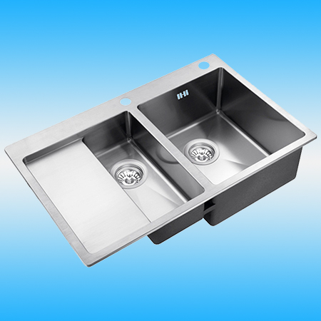 Мойка врезная ZorG INOX RX-5178-2 R 780x510x200 2 чаши, правая