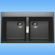 Кухонная мойка из кварца TOLERO LOFT TL-862 860x500x200, черный