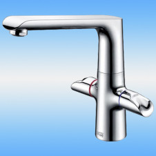 Смеситель для кухни WasserKraft Lossa 1207 двухвентильный, высокий плоский излив, хром