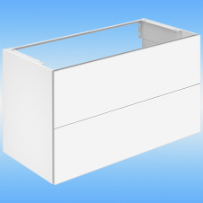 Тумба под умывальник KEUCO PLAN подвесная, 2 ящика, белый 1000x605x490 