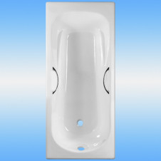 Ванна чугунная BYON 15 1700х750x420 с ручками, белый