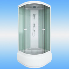 Душевая кабина STYLE S-22 900x900х2100 высокий поддон, матовое стекло