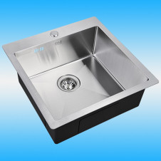 Мойка кухонная, врезная ZorG INOX R 5151, 1 чаша 510x510, сталь
