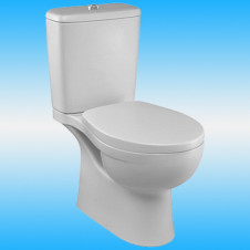 Унитаз-компакт JACOB DELAFON PATIO UJV102-00 безободковый, белый, выпуск универс, сиденье дюропласт