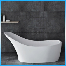 Ванна из искусственного камня NT 302 Mont Blanc 1670х740х880, в комплекте с сифоном