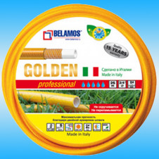Шланг поливочный BELAMOS GOLDEN армированный 5-х слойный ø 3/4, бухта 25м