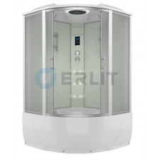 Душевая кабина ERLIT ER4350T-W3 высокий поддон 1500x1500x2250 матовая, с г/м