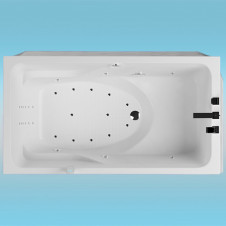 Ванна акриловая AQUATIKA АКСИОМА 1750х950x660 левая, с каркасом, без гидромассажа