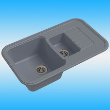 Мойка из кварца EWIGSTEIN Antik 60KF 860x510x200, серый металлик